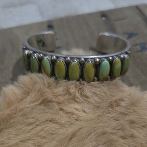 Sterling Silver and Jasper Navajo Women's Bracelet